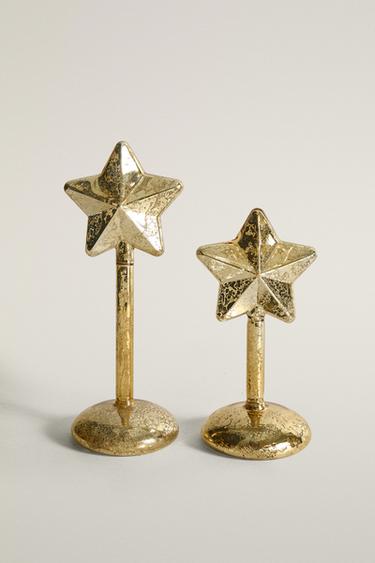 SMALL STAR LED CHRISTMAS ORNAMENT — Golden 1