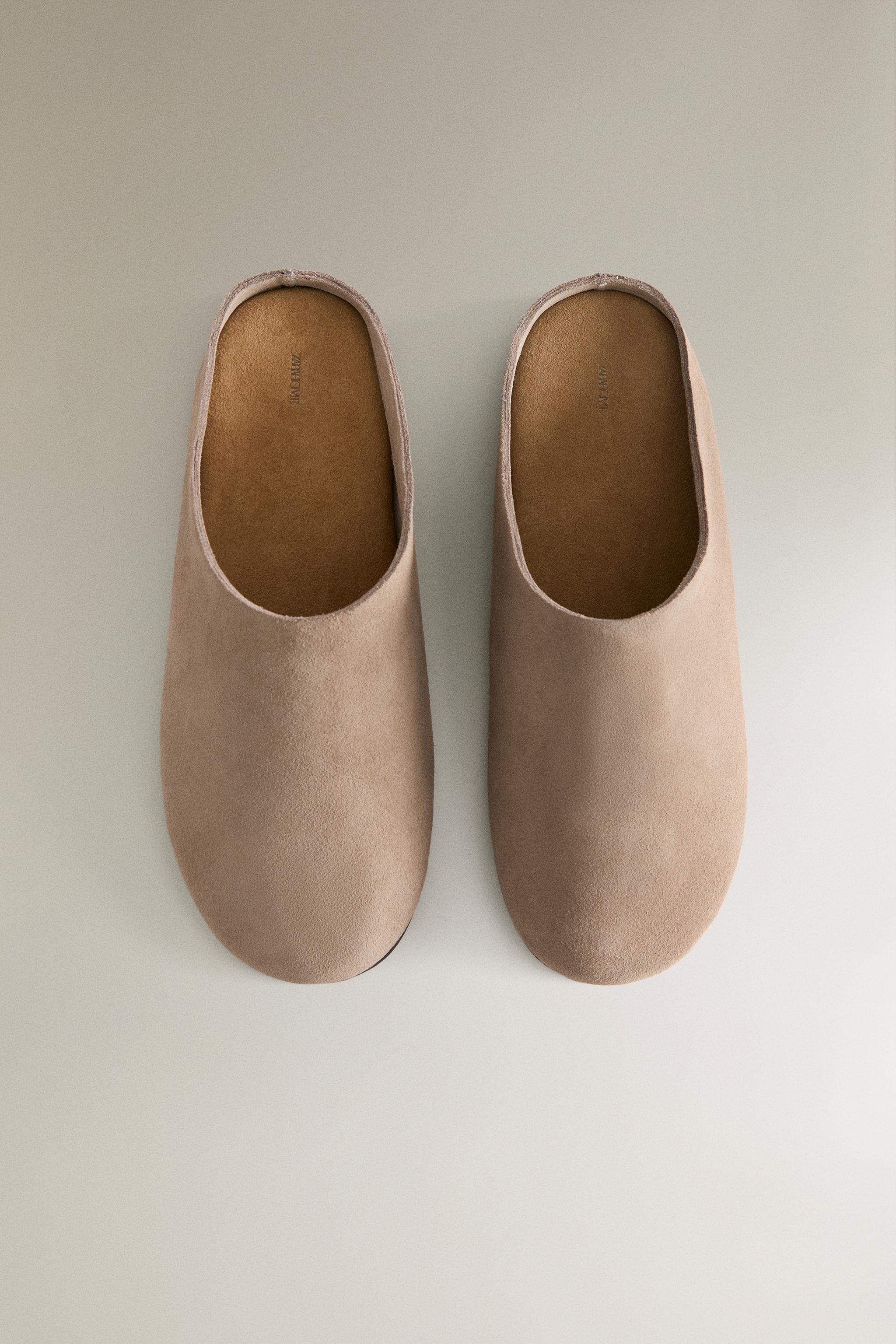 MINIMAL LEATHER MULE CLOG SLIPPERS
