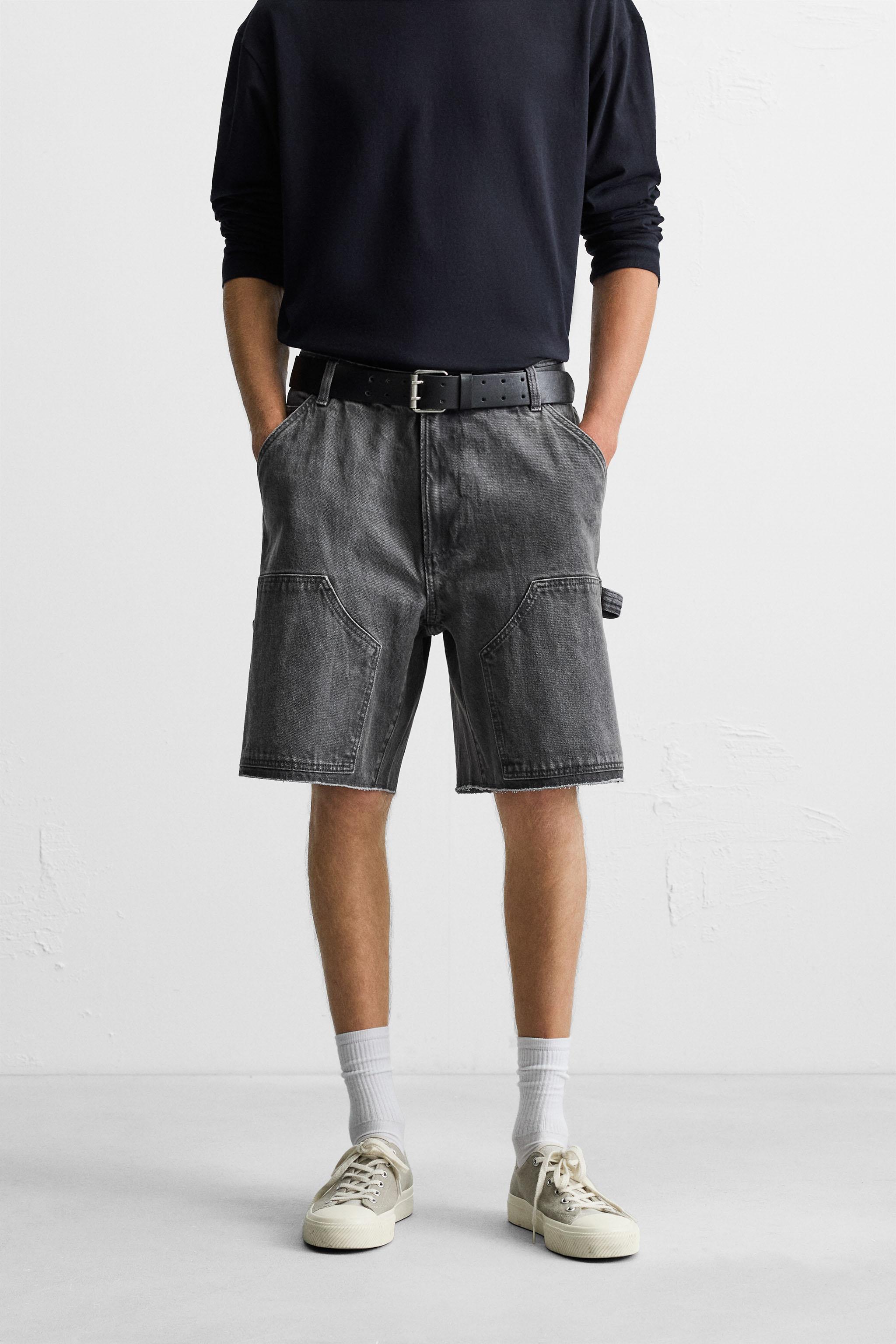 【SATIIIZ】Ferran Star Carpenter Bermuda Shorts Ferran Star Carpenter Bermuda Shorts - satiiiz