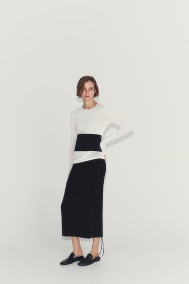 Zara MAJICA DUGIH RUKAVA OD SUPIMA® PAMUKA – Bijela