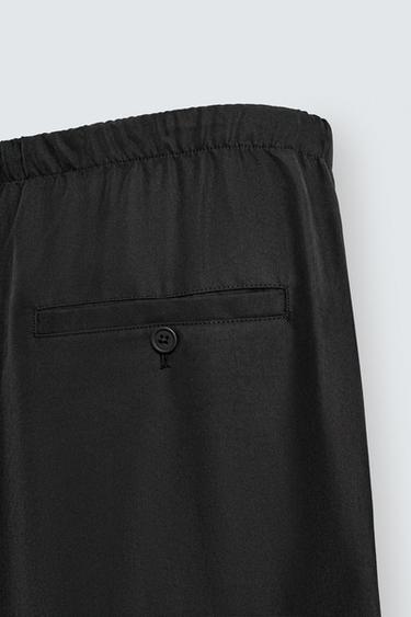 FLOWING RELAXED FIT TROUSERS - Dark grey by Zara - Image 8