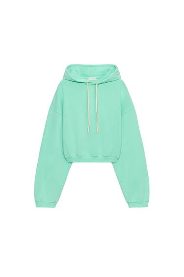 SWEAT COURT FLUO - Bleu / Vert de Zara