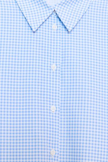 CAMISA OXFORD CUADROS - Azul / Blanco de Zara