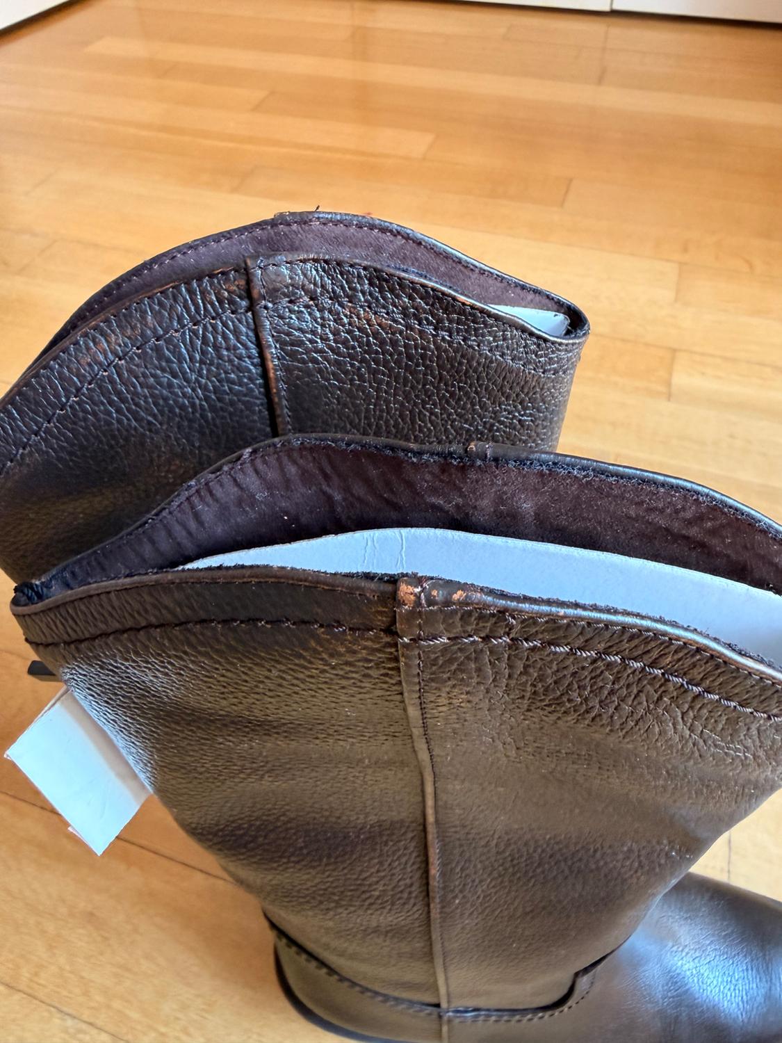 LEATHER COWBOY STYLE BOOTS - Image 8