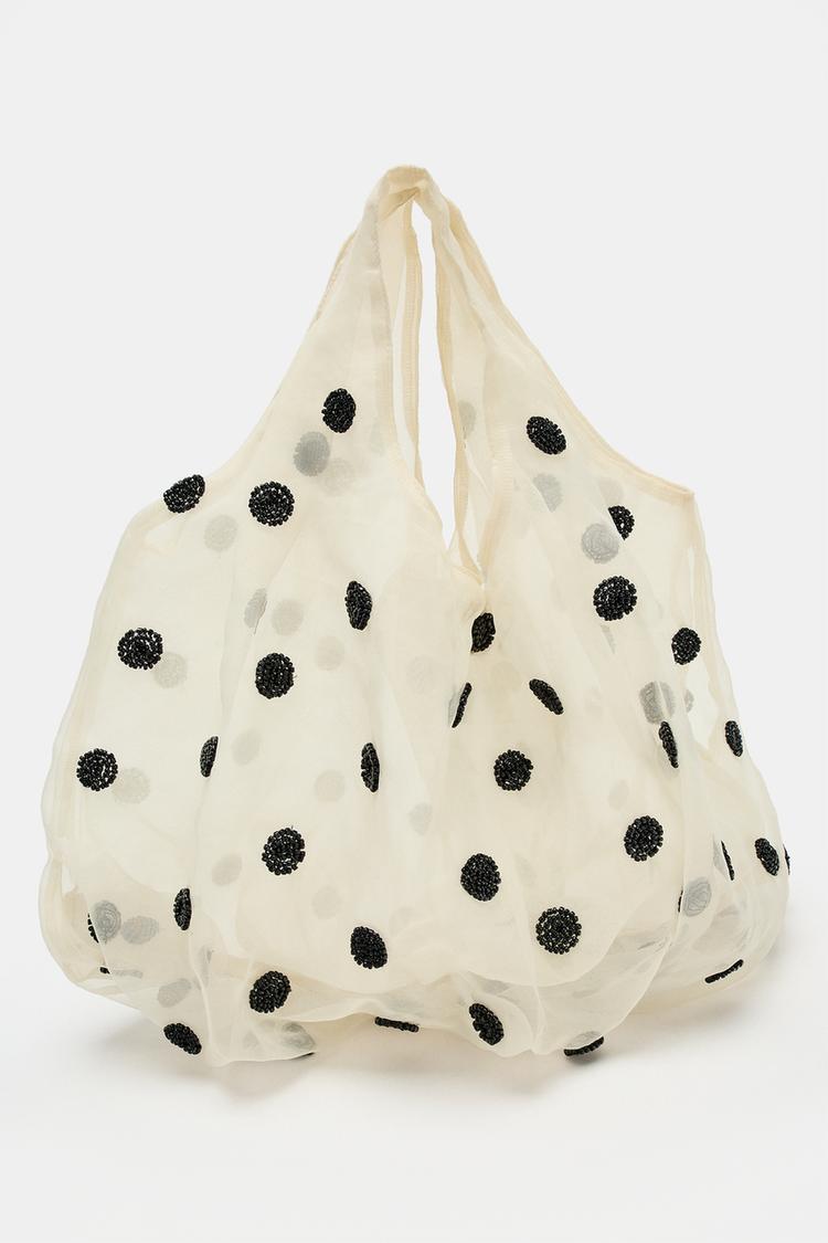BOLSO DE MANO CON MALLA Y ABALORIOS 3