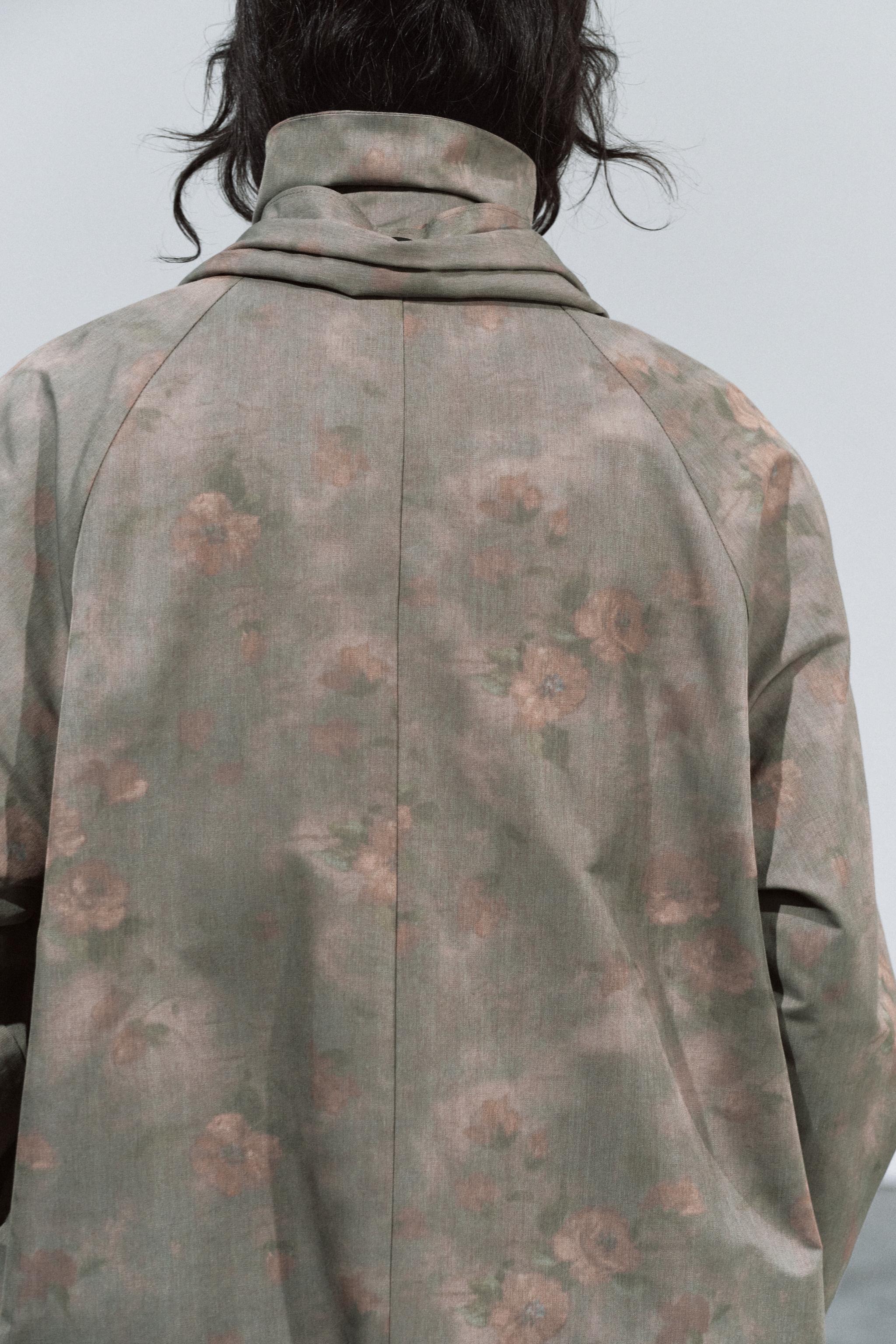 TRENCH FOULARD FLORES ZW COLLECTION