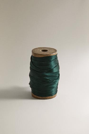 RUBAN CADEAUX SOIE NOËL - Vert de Zara - Image 0