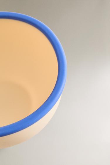 BOL ENFANT SILICONE CONTRASTE - Écru / Bleu de Zara - Image 2