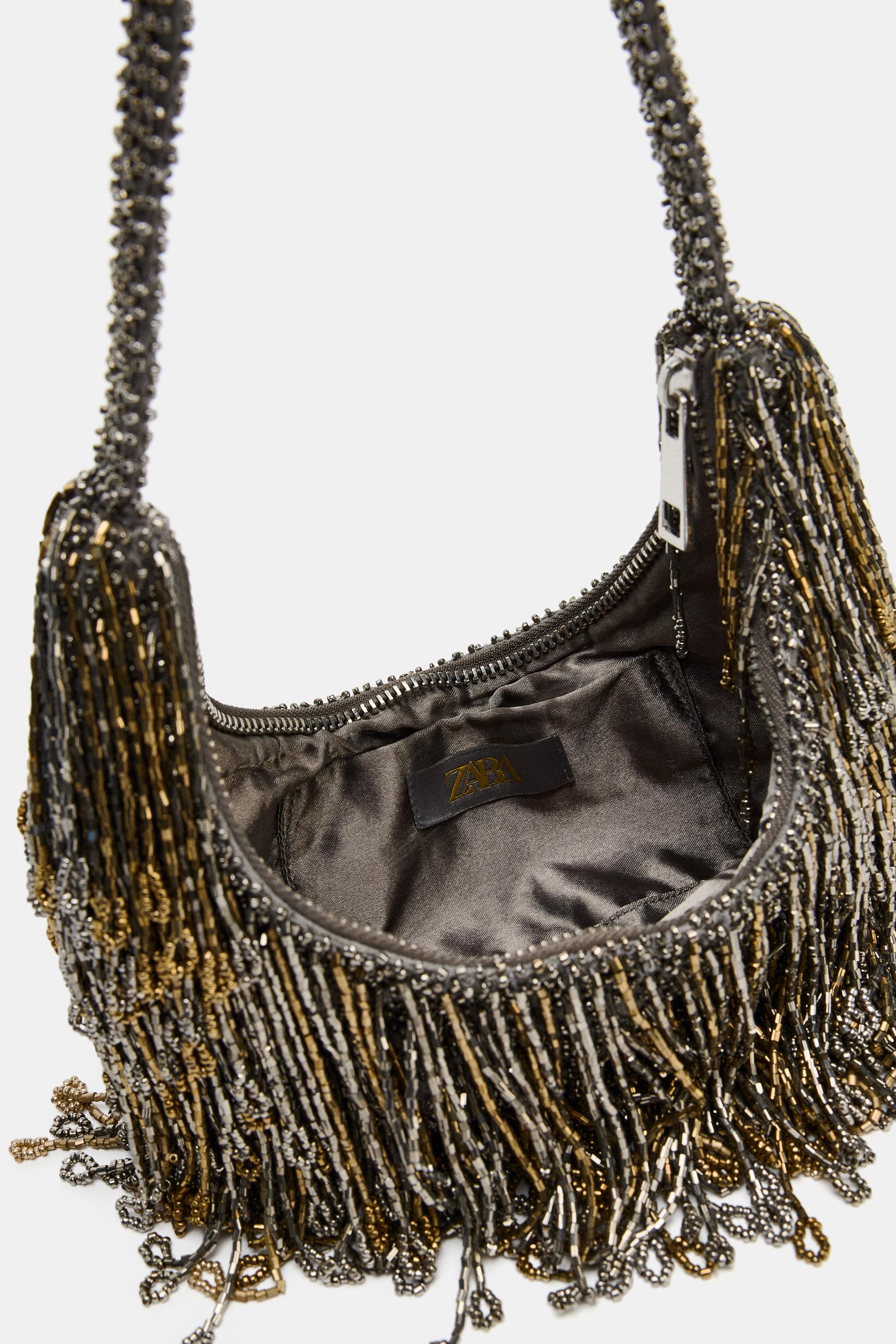 FRINGED SHOULDER BAG - Multicoloured | ZARA Australia