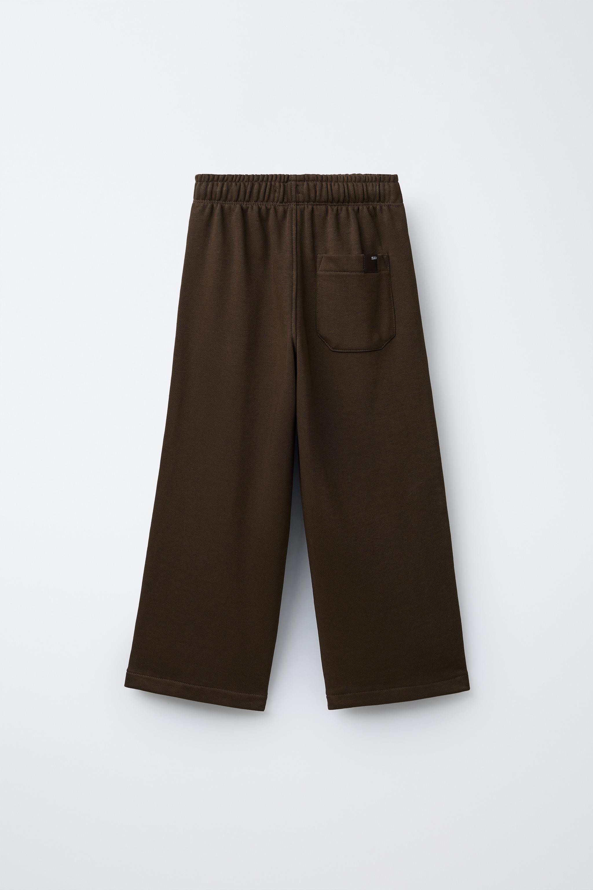 EMBROIDERED HOODIE AND WIDE LEG PANTS SET