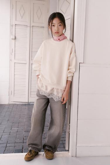 STUDDED BARREL JEANS - Mink by Zara