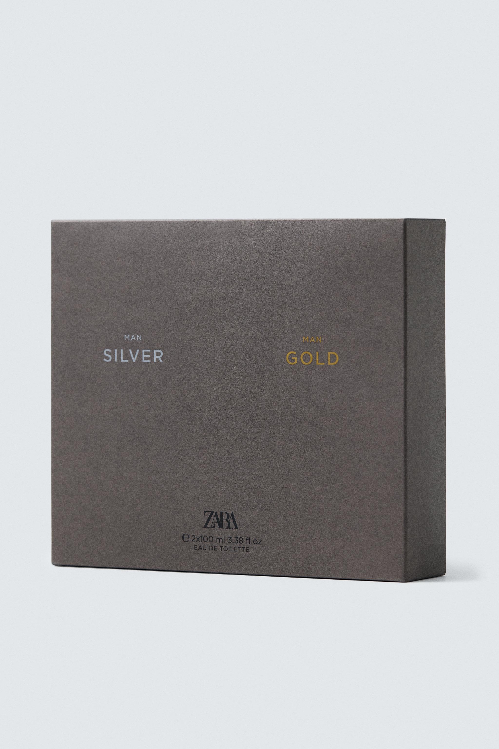 SILVER MAN GOLD EDT 2X100 ML (3.4 FL.OZ) — TINTED LEATHER