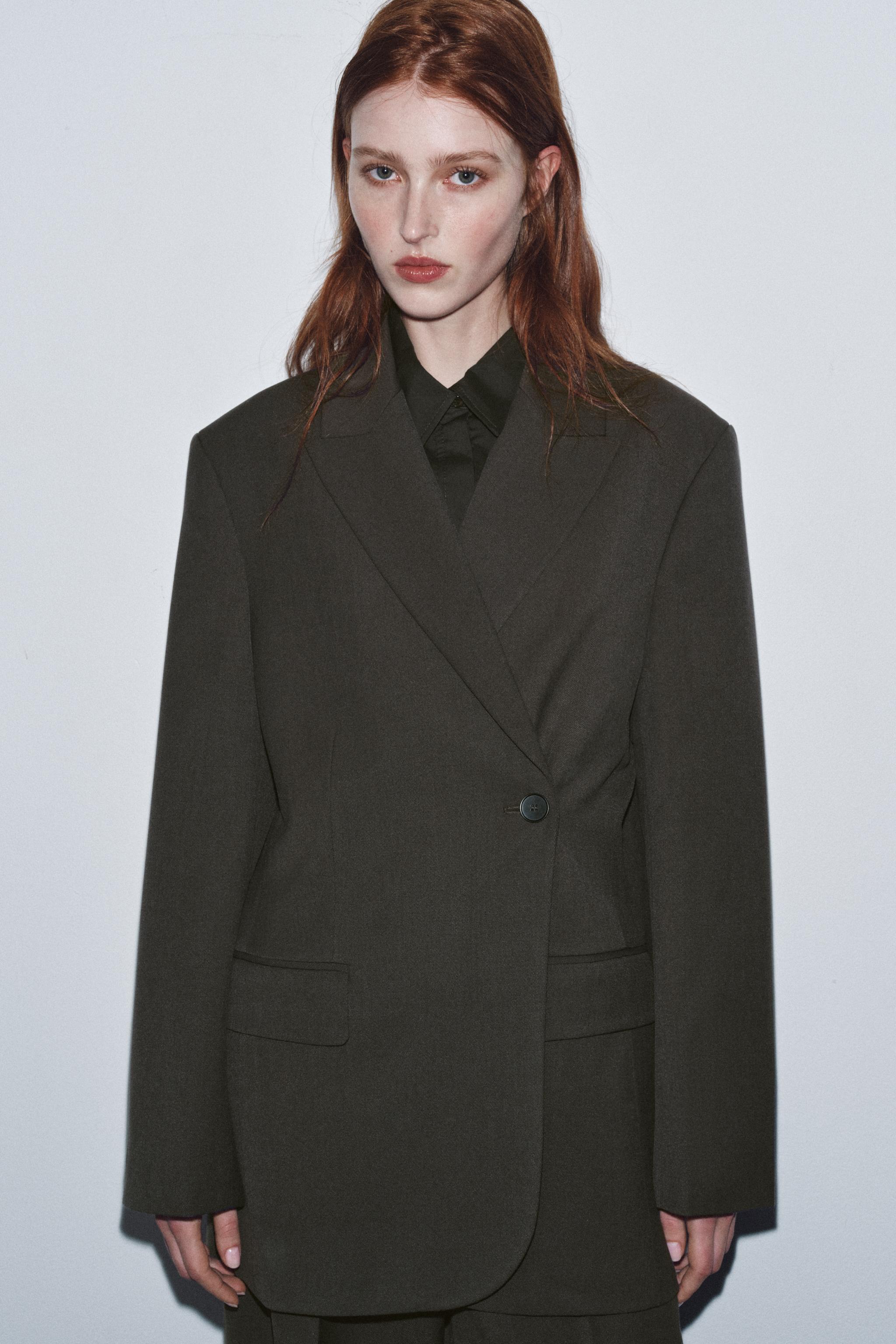 新品未使用 ZARA ダブルブレストブレザー ストレートレッグパンツ セット ダブルブレストブレザー – レディース | ZARA 日本