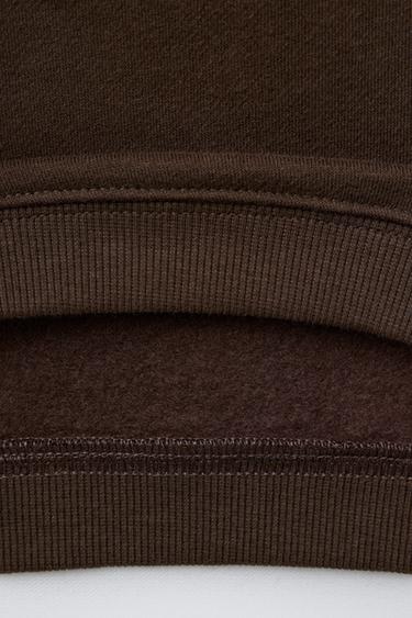 EMBROIDERED BEAR SWEATSHIRT AND JOGGERS SET - Dark brown by Zara - Image 3