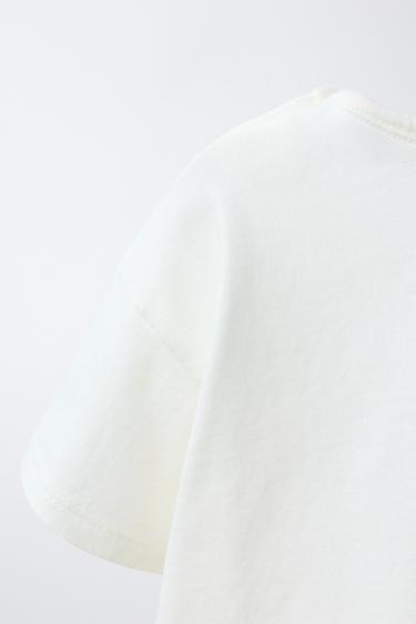 EMBROIDERED CHICK T-SHIRT - Ecru by Zara - Image 3