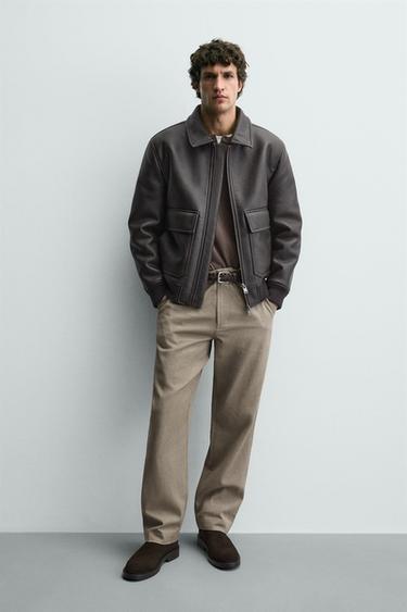 ჩელსის ტყავის ჩექმები - Zara-ს Brown - სურათი 0