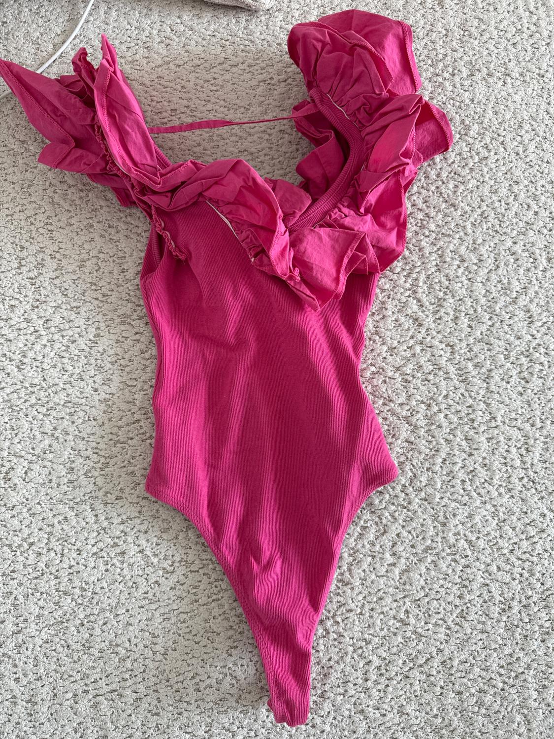 RUFFLED RIB BODYSUIT - Image 2