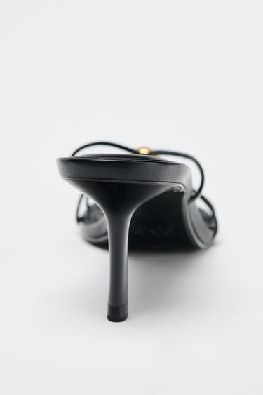 SANDALS WITH METAL DETAIL - Black by Zara - Image 4