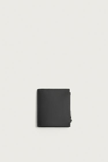 RUBBERISED CARD HOLDER WALLET - Black by Zara