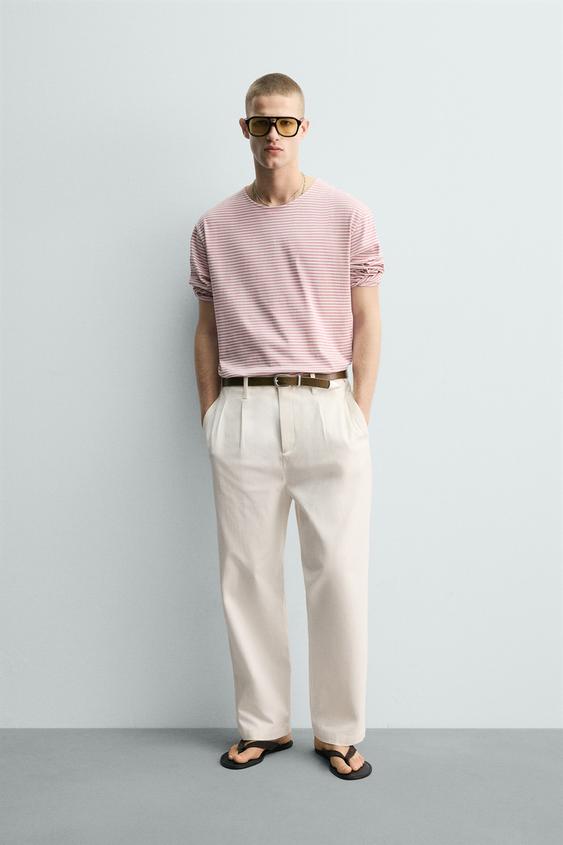 STRIPED JACQUARD T-SHIRT from Zara - $49.90