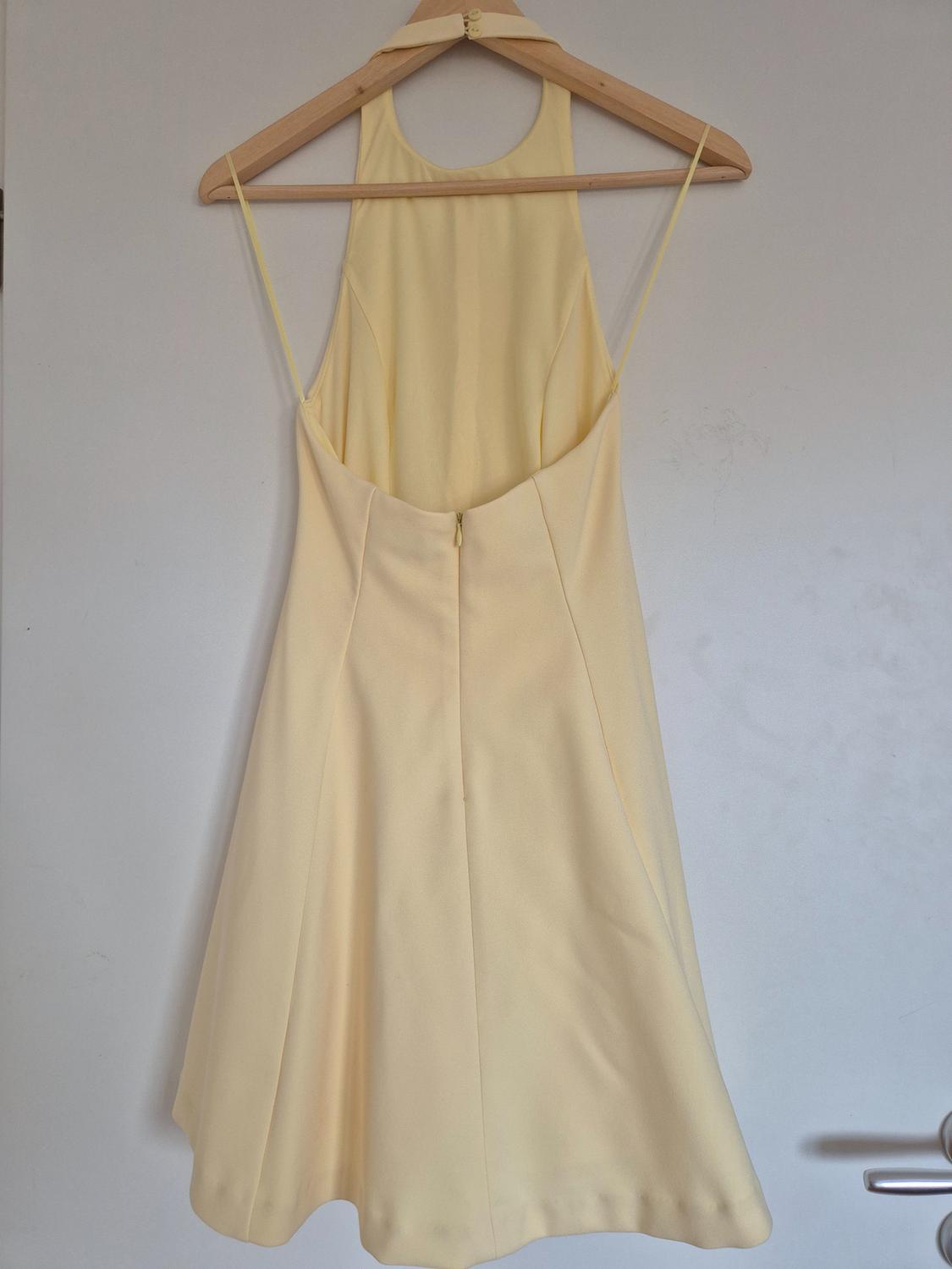 SHORT HALTER GODET DRESS - Image 2