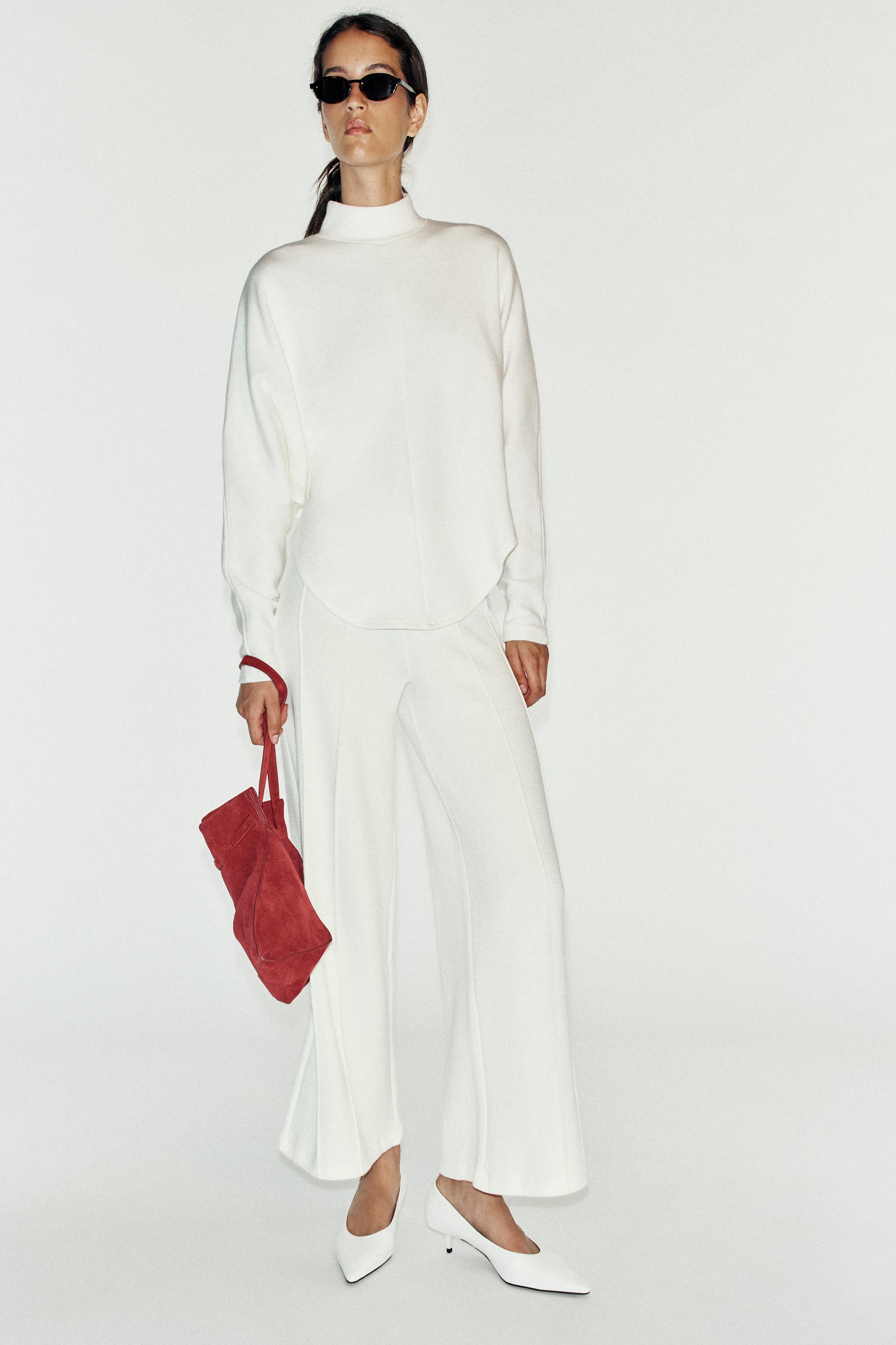 SOFT ASYMMETRIC BODYSUIT — Oyster-white