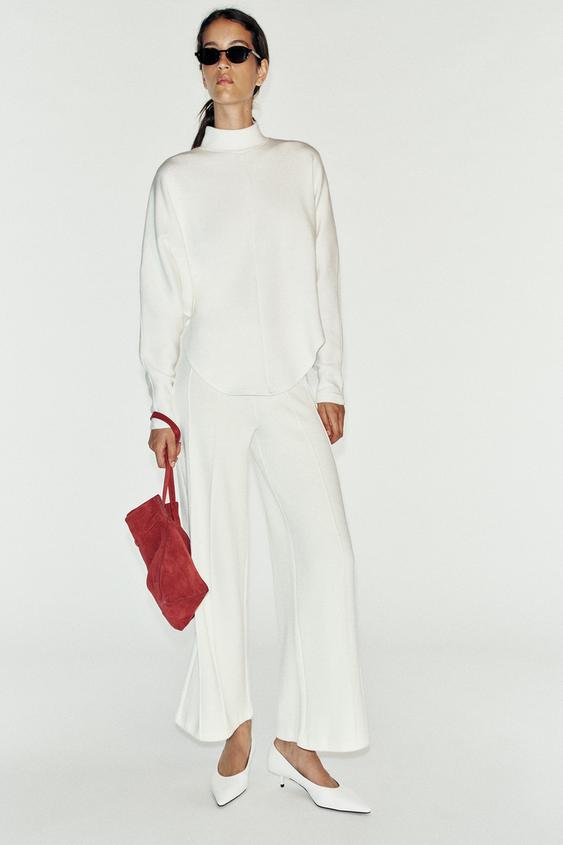 SOFT ASYMMETRIC TOP - Oyster-white de Zara - Imagen 0