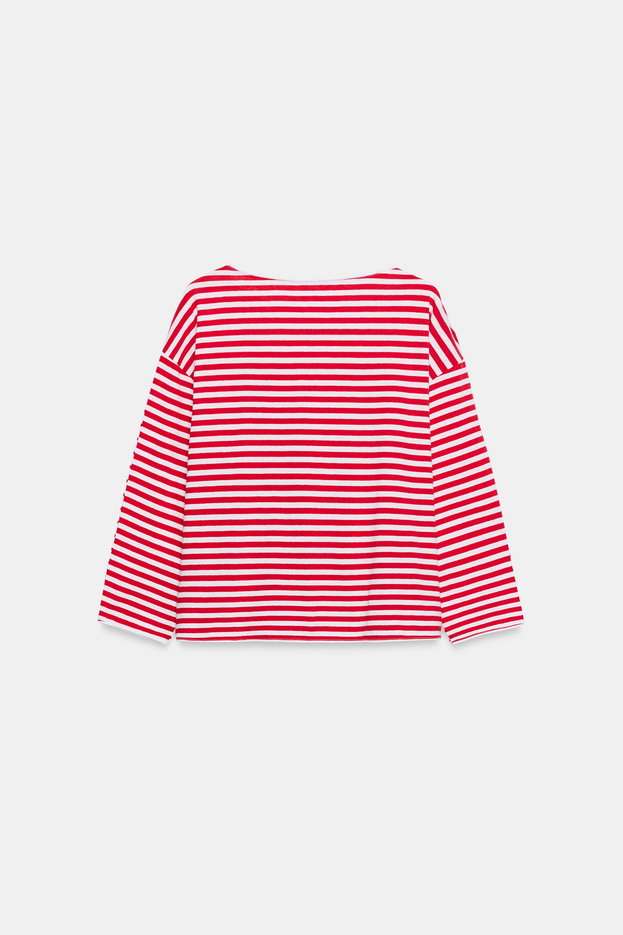 ÇİZGİLİ RUSTİK T-SHIRT - Görsel 10