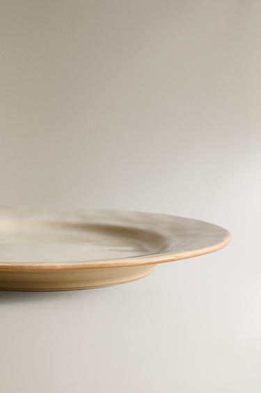 ASSIETTE PLATE GRÈS BORD IRRÉGULIER - Crème de Zara - Image 3
