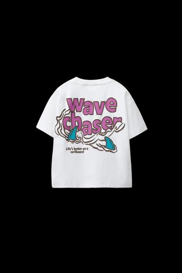 SLOGAN PRINT T-SHIRT - Ecru by Zara