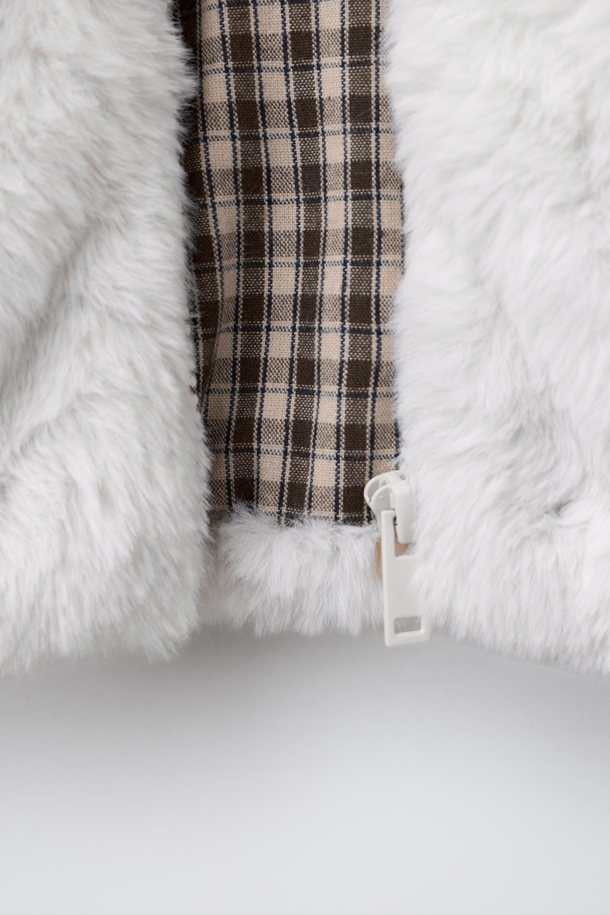 FAUX FUR HOODIE JACKET