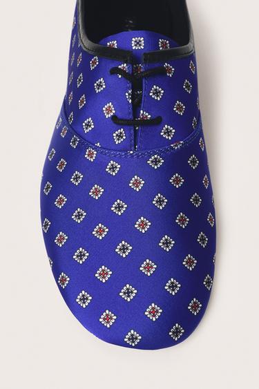 DERBYS IMPRIMÉES LIMITED EDITION - Bleu roi de Zara - Image 4