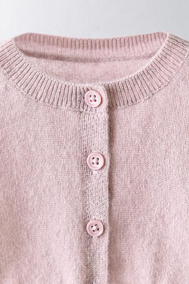 1-12 MONTHS/ LIMITED EDITION 100% CASHMERE JACKET - Dusty pink by Zara - Image 2