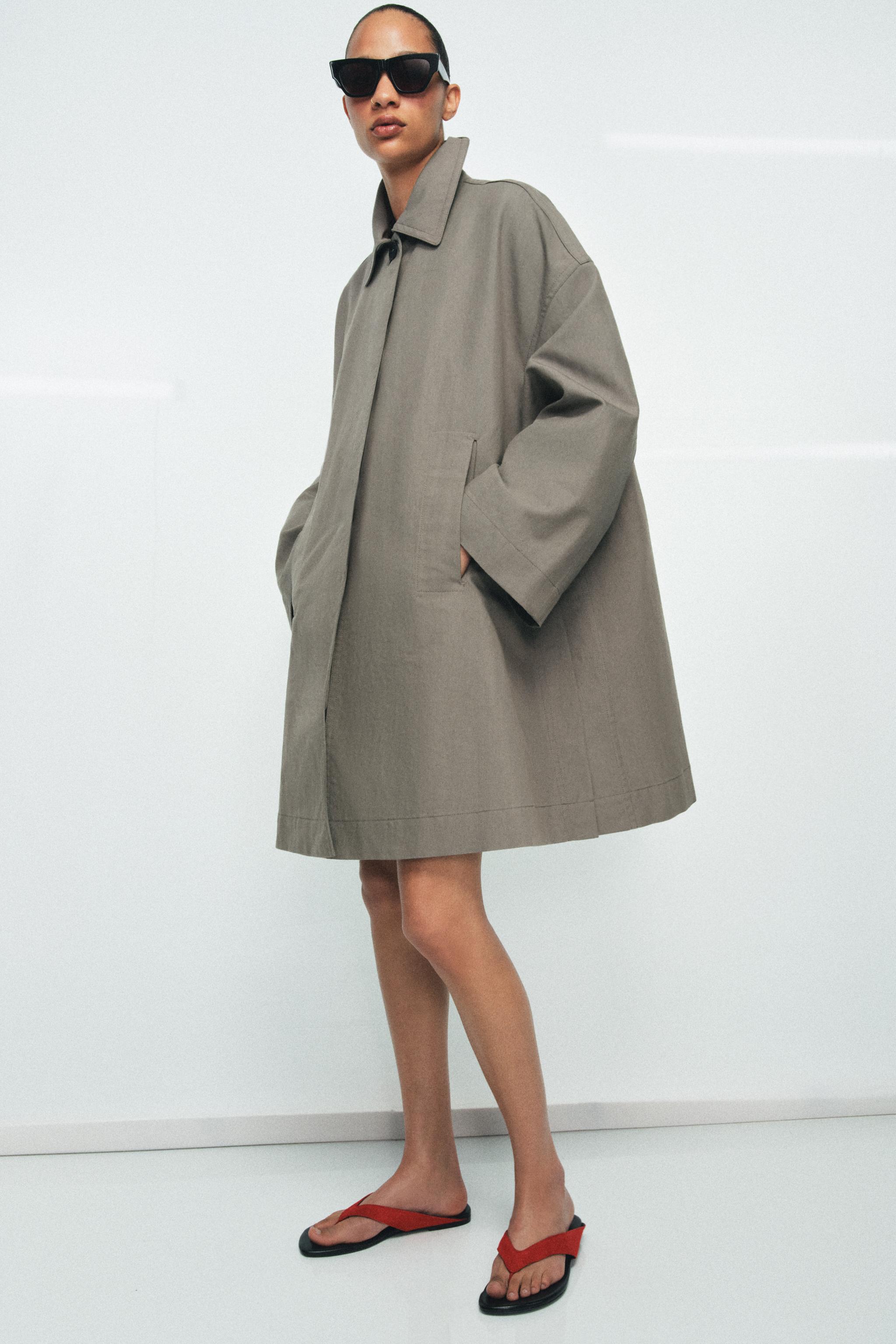 ZW COLLECTION OVERSIZE TRENÇKOT - Görsel 3