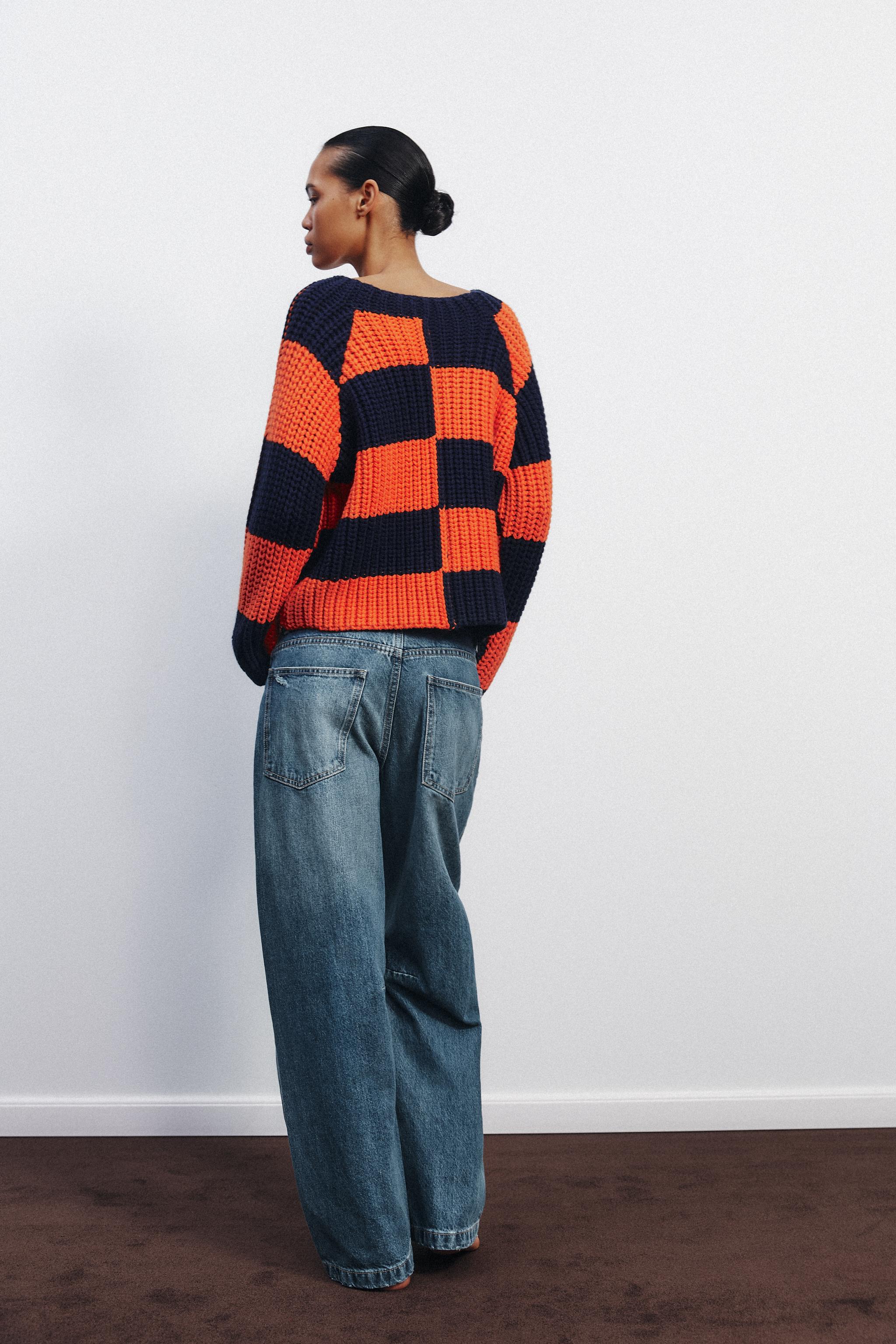 STRIPED OVERSIZE KNIT SWEATER - Multicolored | ZARA United STRIPED OVERSIZE KNIT SWEATER - Multicolored | ZARA United