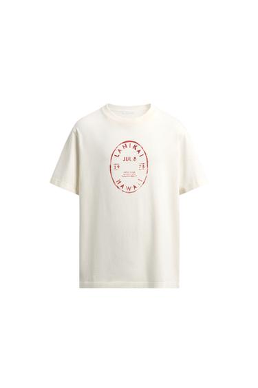 HAWAII GRAPHIC T-SHIRT - Ecru by Zara