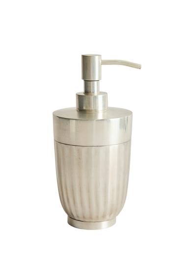 SCALLOPED METAL SOAP DISPENSER - Silver by Zara