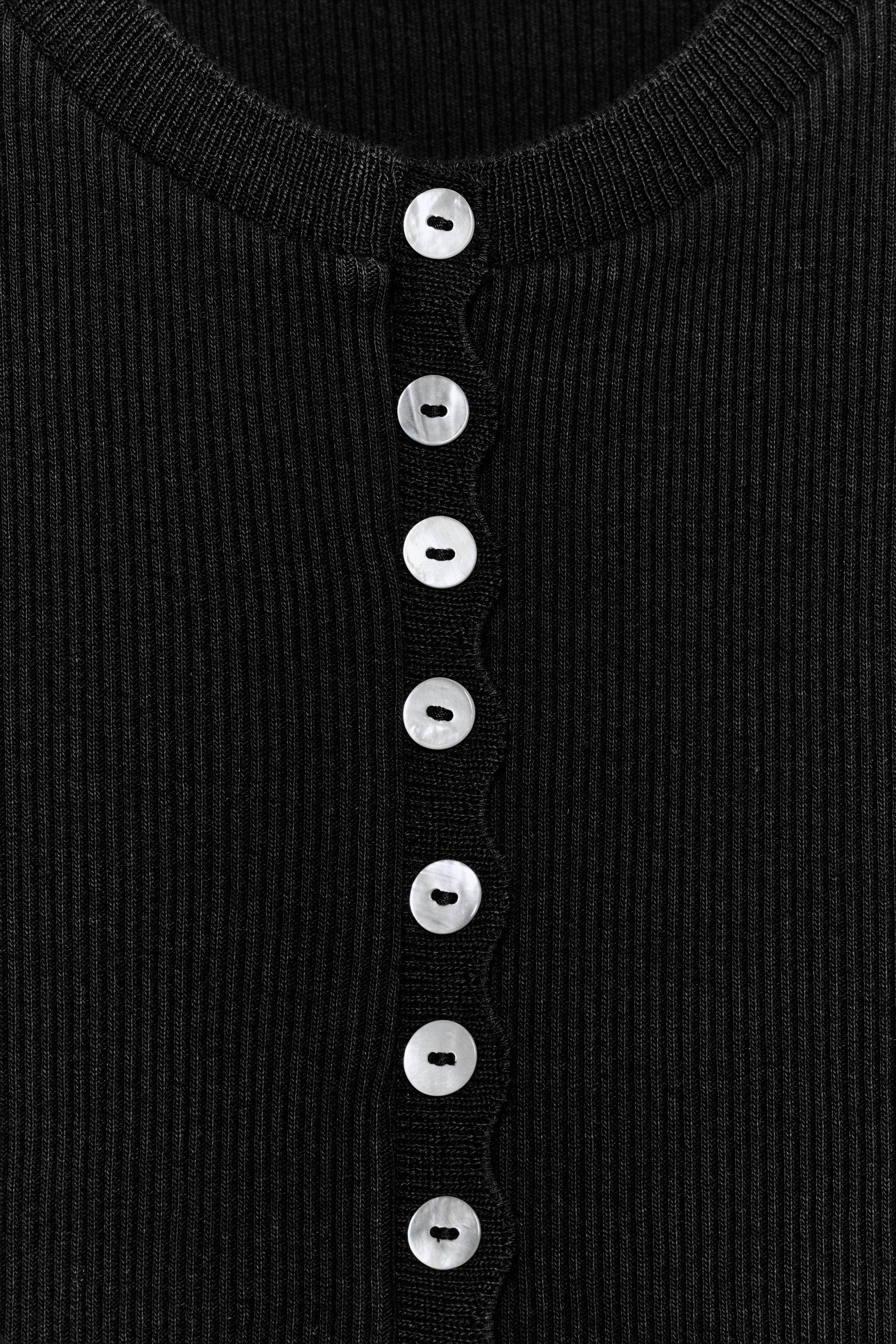 Женские топы Zara BUTTONED TOP — фото 9