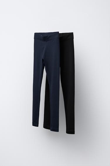 TWO-PACK OF BASIC LEGGINGS - أزرق by Zara