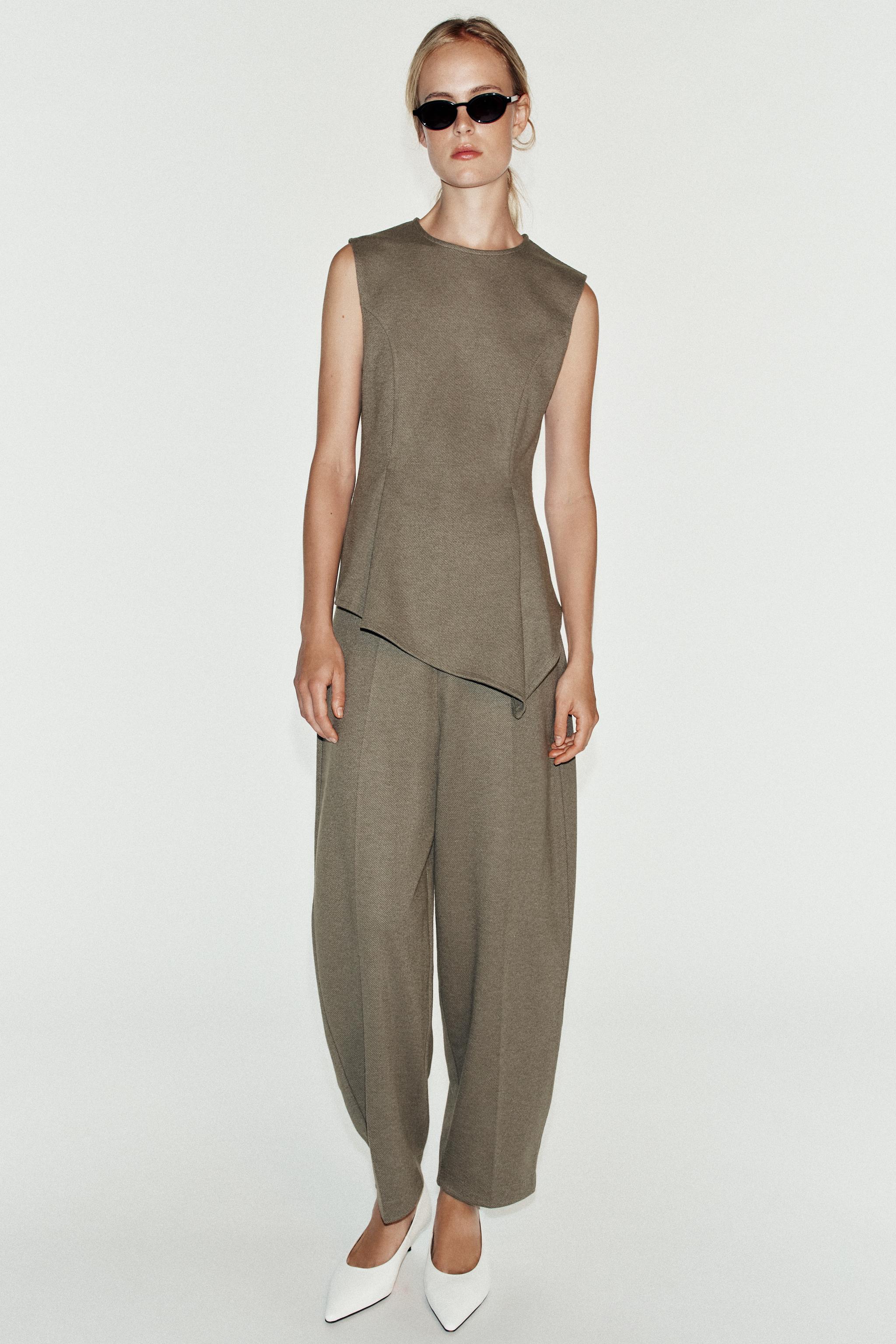 Женские брюки Zara SOFT CARROT PANTS