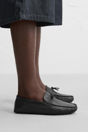 MOCASSINS CASUAL EN CUIR ÉDITION LIMITÉE - Noir de Zara - Image 1