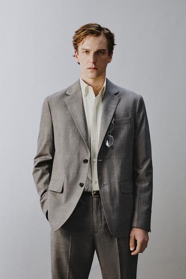 Zaras RUTIG KOSTYMKAVAJ - Brun