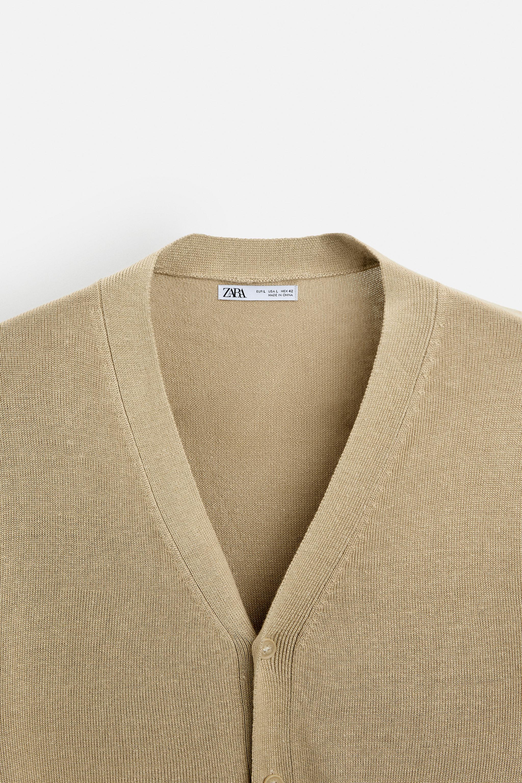 LINEN VISCOSE CARDIGAN