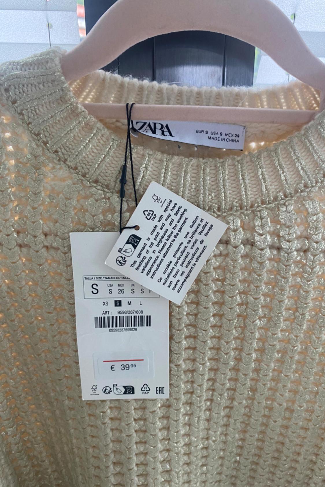 OVERSIZE FOIL KNIT SWEATER - Image 4