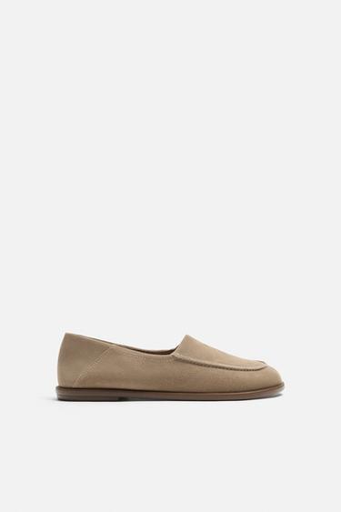MOCASSIM DE COURO - Bege da Zara