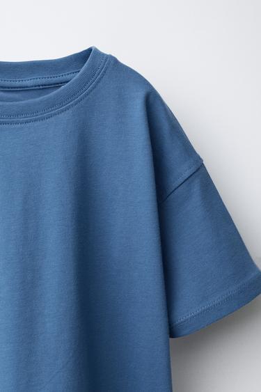 PLAIN T-SHIRT - Blue by Zara