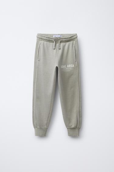 GARMENT DYE JOGGINGBUKSER - mellemgrå fra Zara - Billede 0