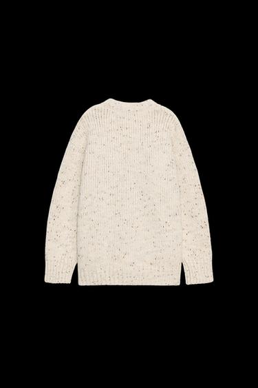 CHAQUETA OVERSIZE PUNTO PINCHITA - Arena / Vigoré de Zara