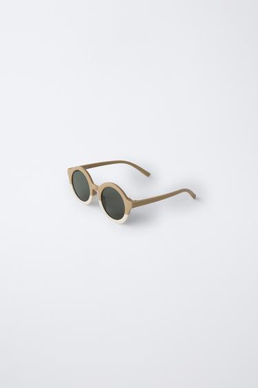 ROUND SUNGLASSES - Ecru / Beige by Zara - Image 1