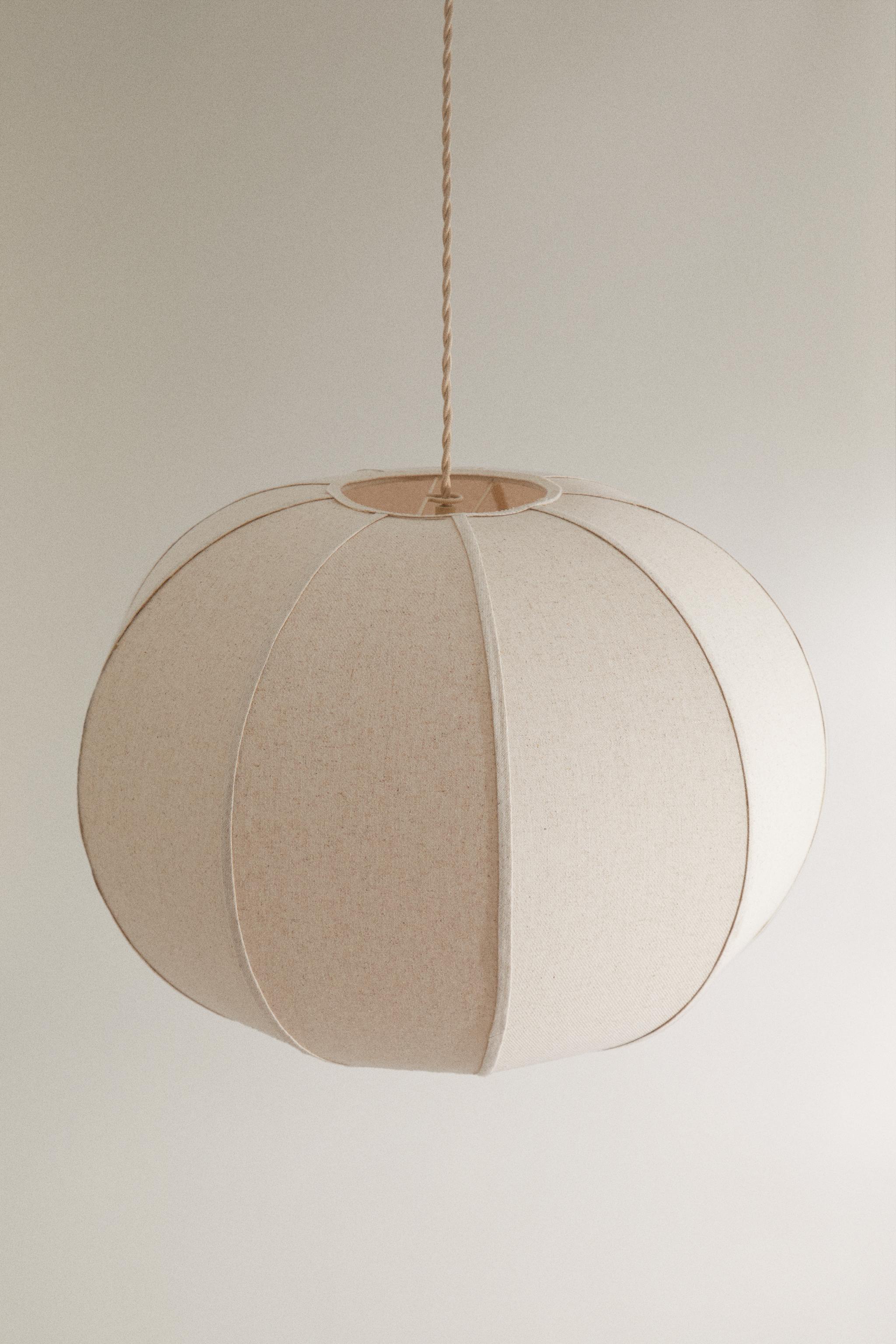 LARGE CEILING LAMP — Ecru